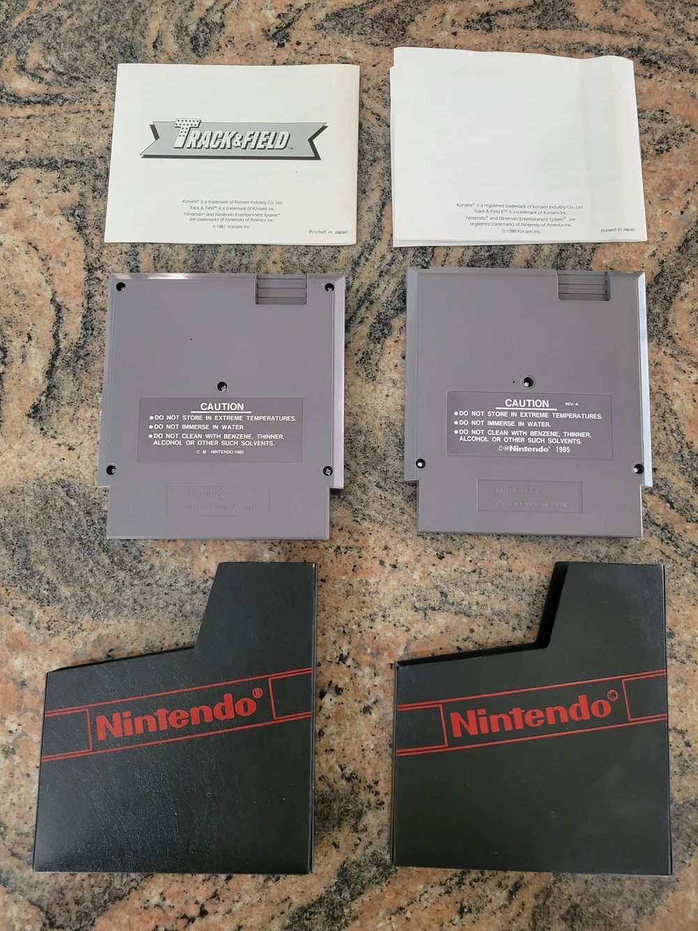 Nintendo Combo Pack: Track & Field and its sequel Track & Field II with Manuals.